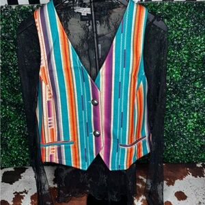 Colorful Striped Vest